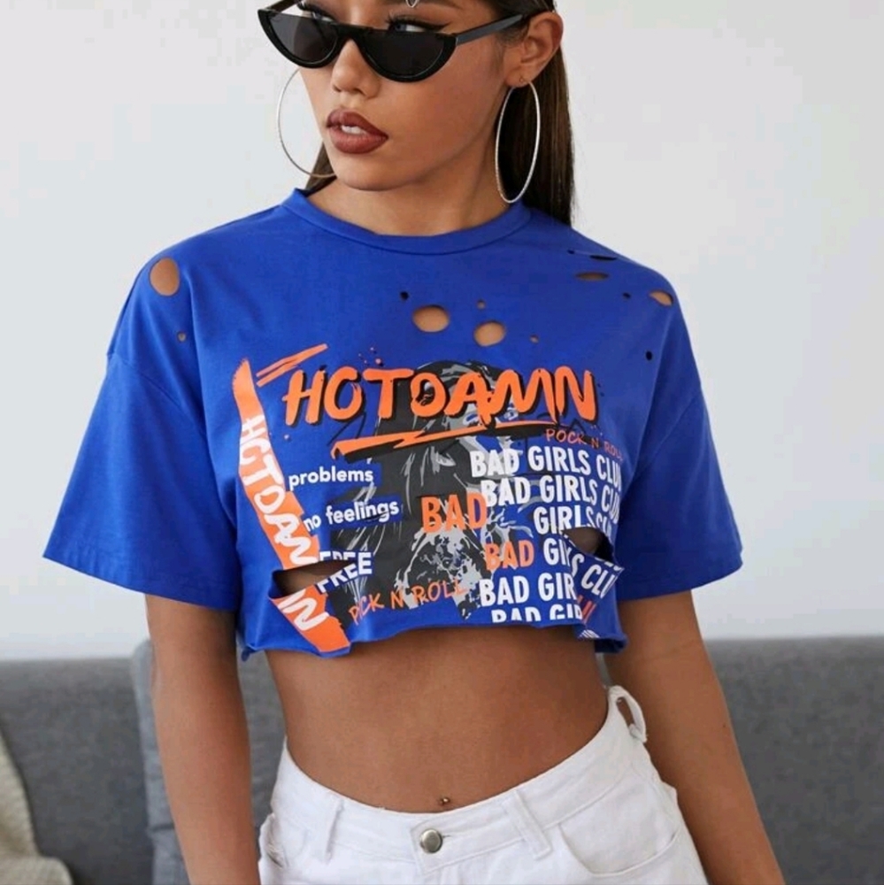New Graphic Crop Tee